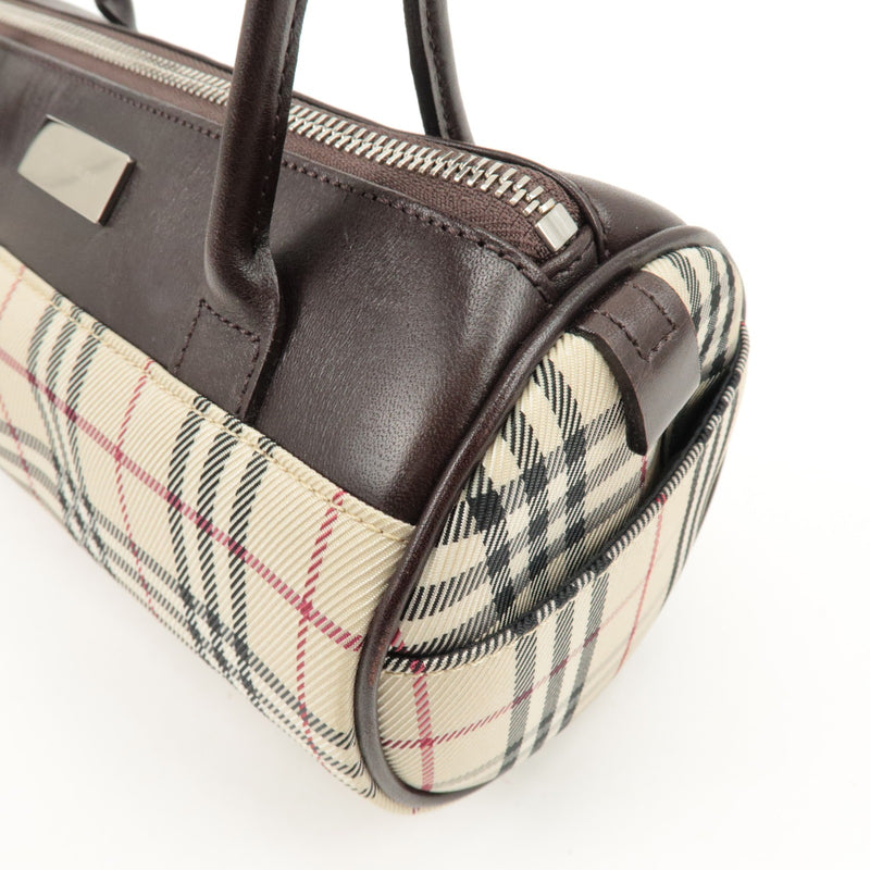 Burberry Leather Canvas Hand Bag