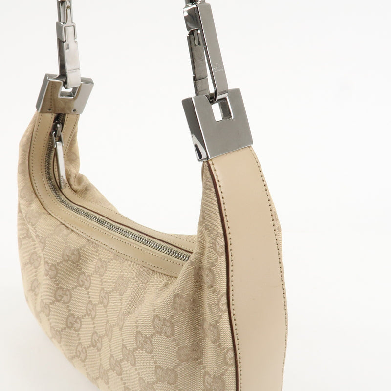 Gucci Gg Canvas Leather Shoulder