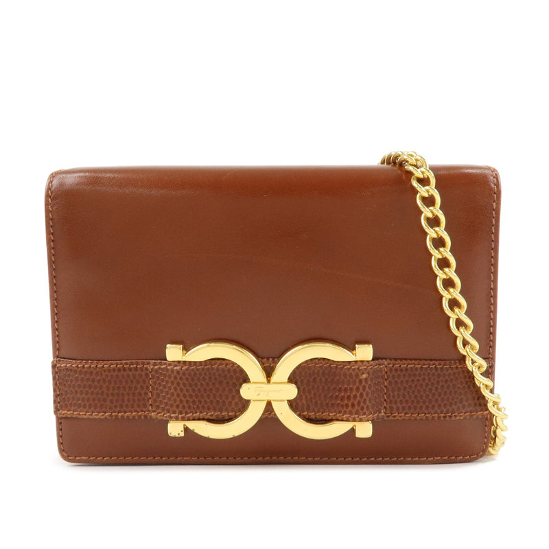Ferragamo Gancini Leather Chain