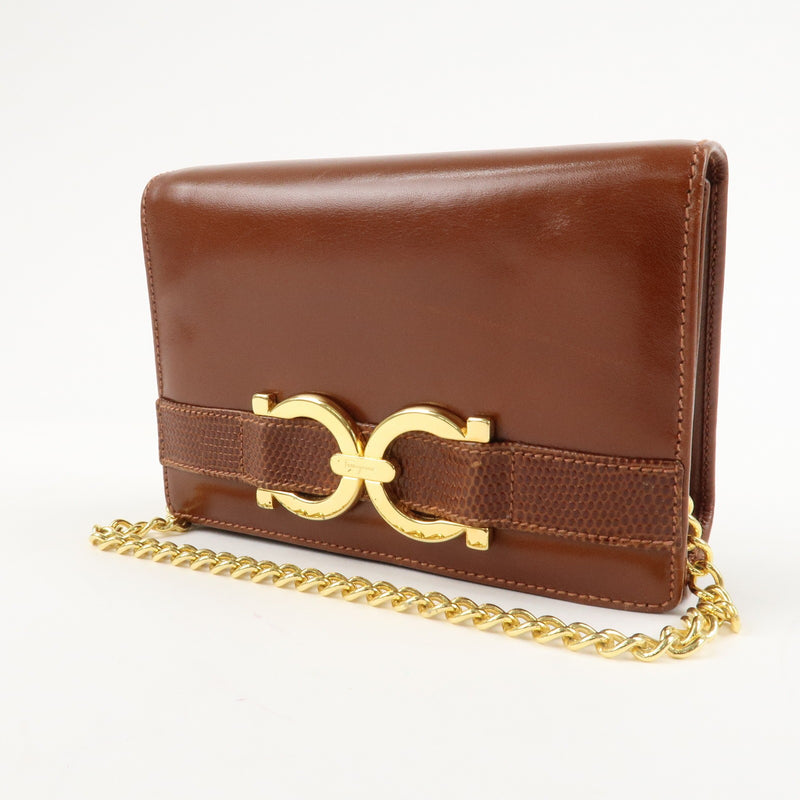 Ferragamo Gancini Leather Chain