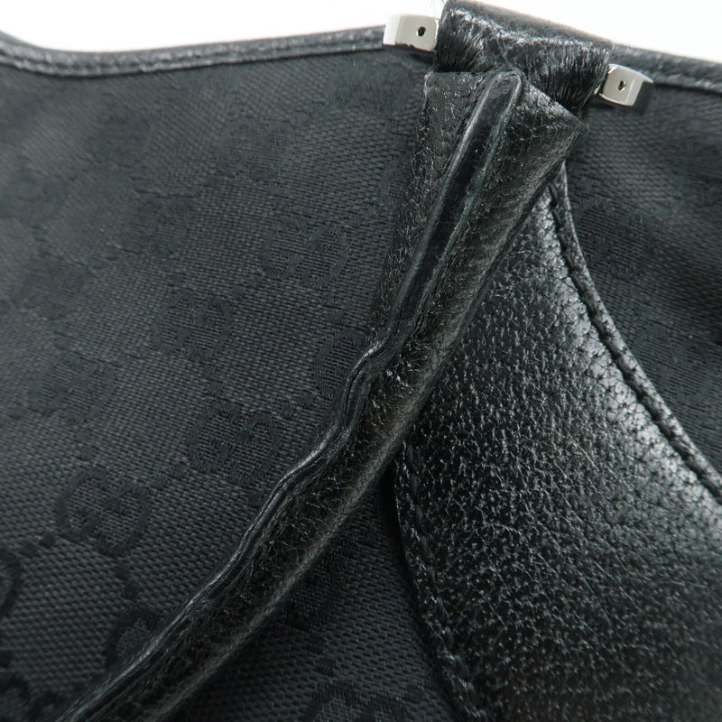 Gucci Gg Canvas Leather Tote Bag