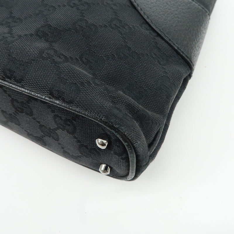 Gucci Gg Canvas Leather Tote Bag