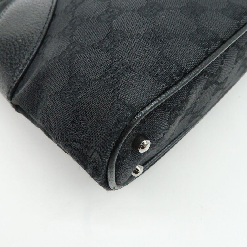 Gucci Gg Canvas Leather Tote Bag