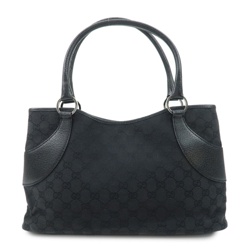 Gucci Gg Canvas Leather Tote Bag