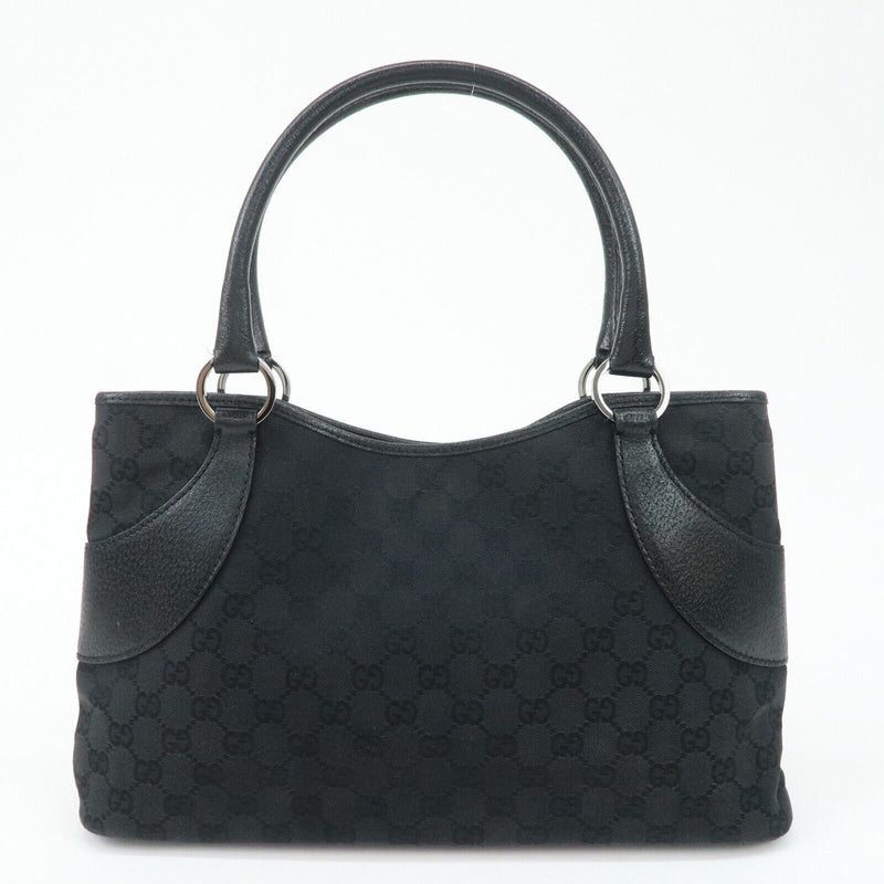 Gucci Gg Canvas Leather Tote Bag