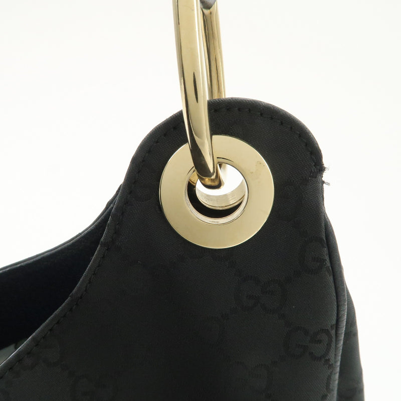 Gucci Gg Nylon Leather Shoulder Bag