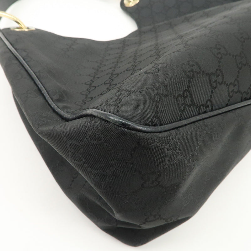 Gucci Gg Nylon Leather Shoulder Bag