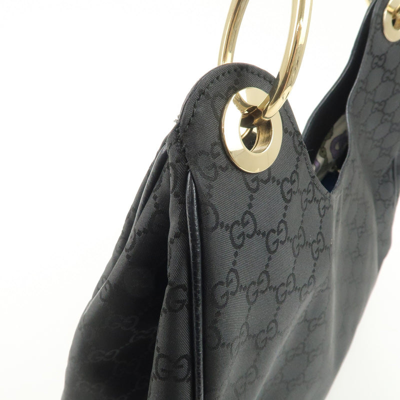 Gucci Gg Nylon Leather Shoulder Bag