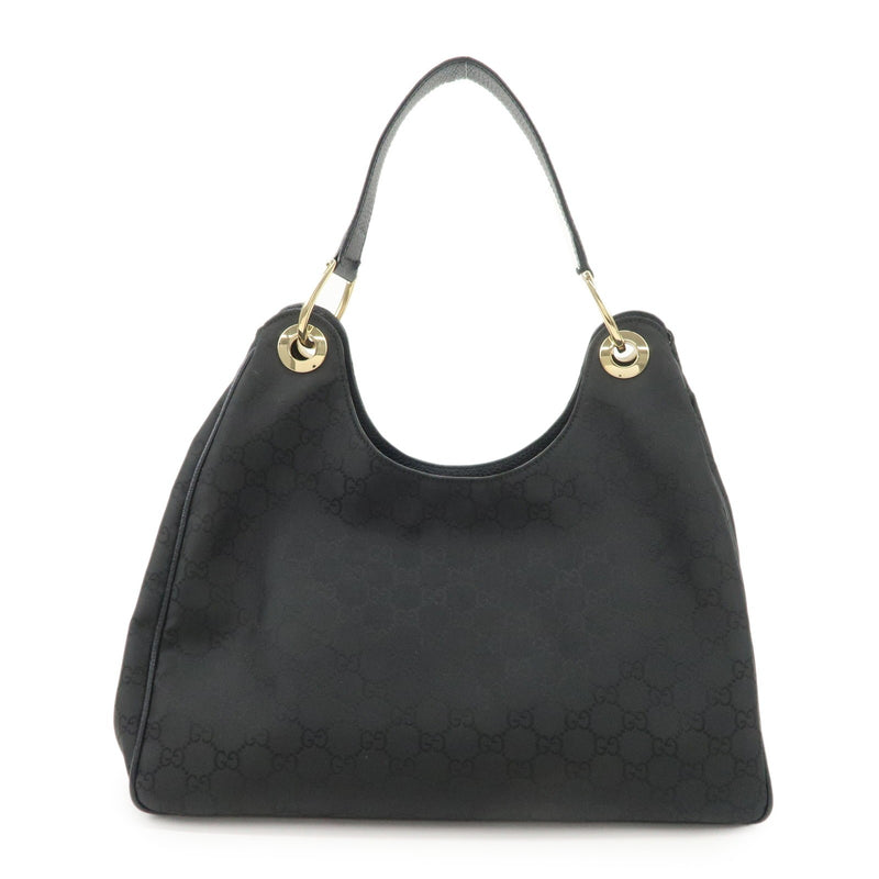 Gucci Gg Nylon Leather Shoulder Bag