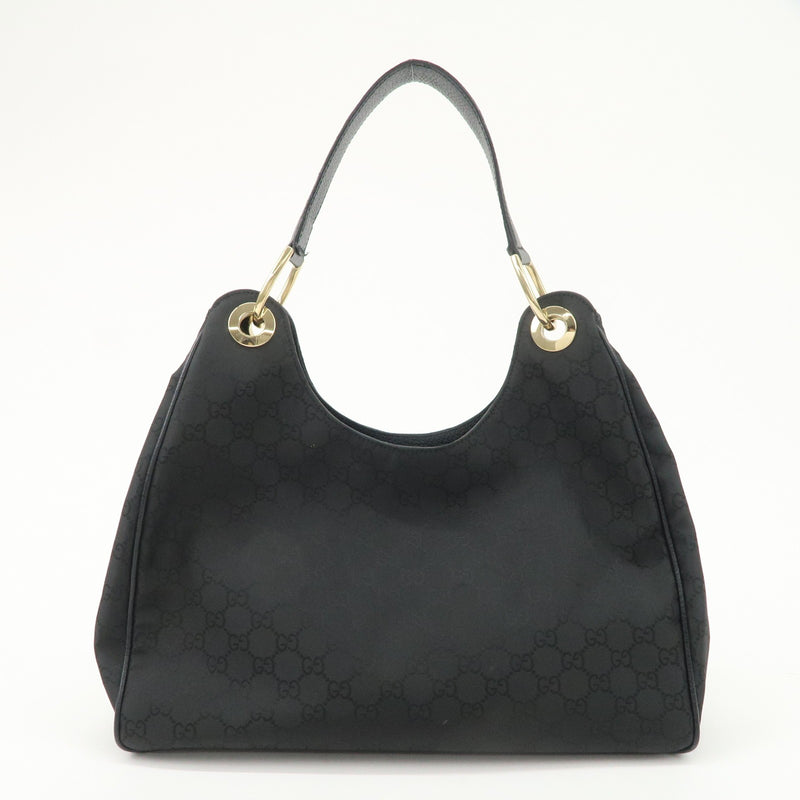 Gucci Gg Nylon Leather Shoulder Bag