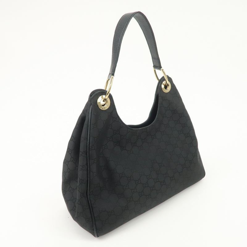Gucci Gg Nylon Leather Shoulder Bag