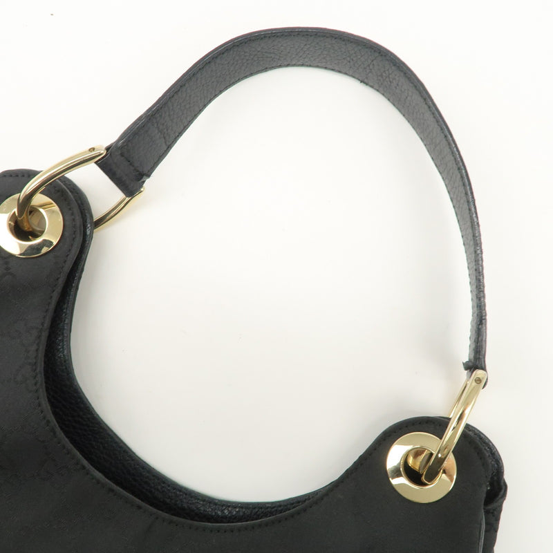 Gucci Gg Nylon Leather Shoulder Bag