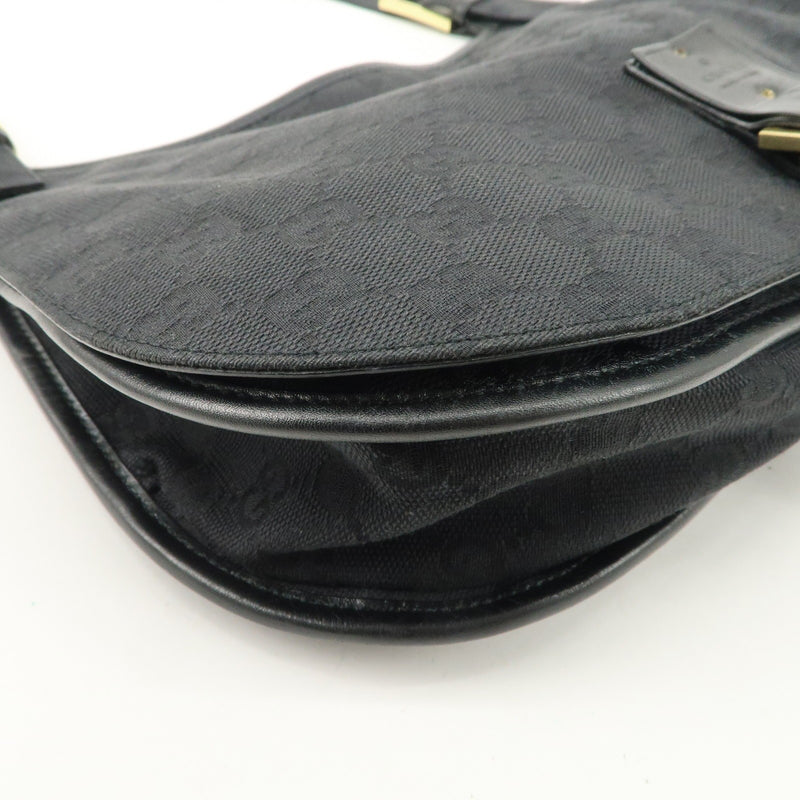 Gucci Gg Canvas Leather Shoulder