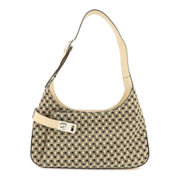 Ferragamo Gancini Canvas Leather