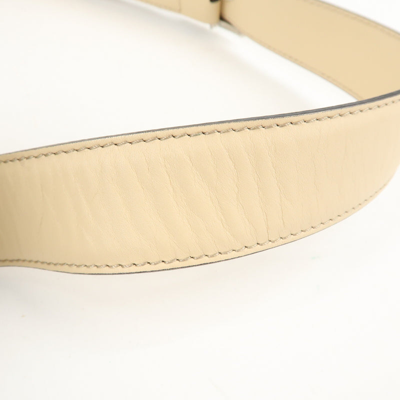 Ferragamo Gancini Canvas Leather