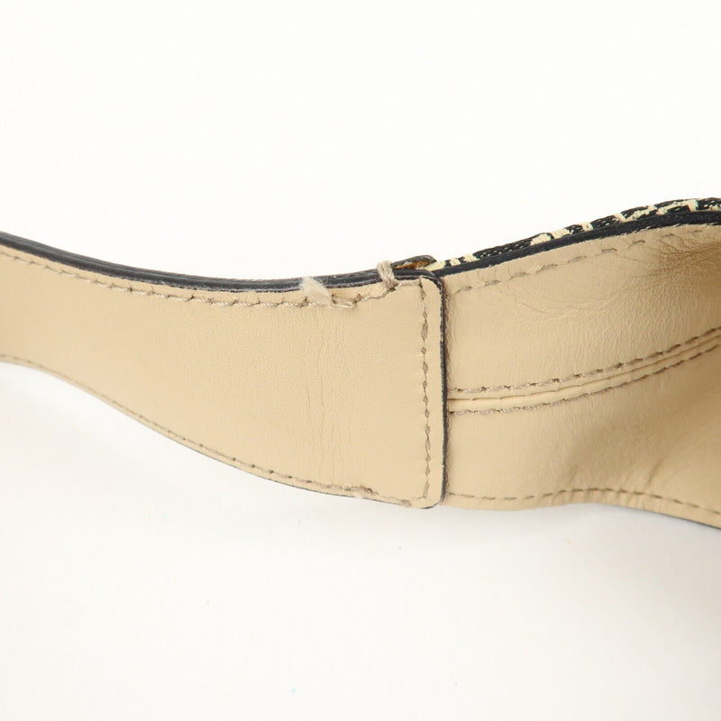 Ferragamo Gancini Canvas Leather