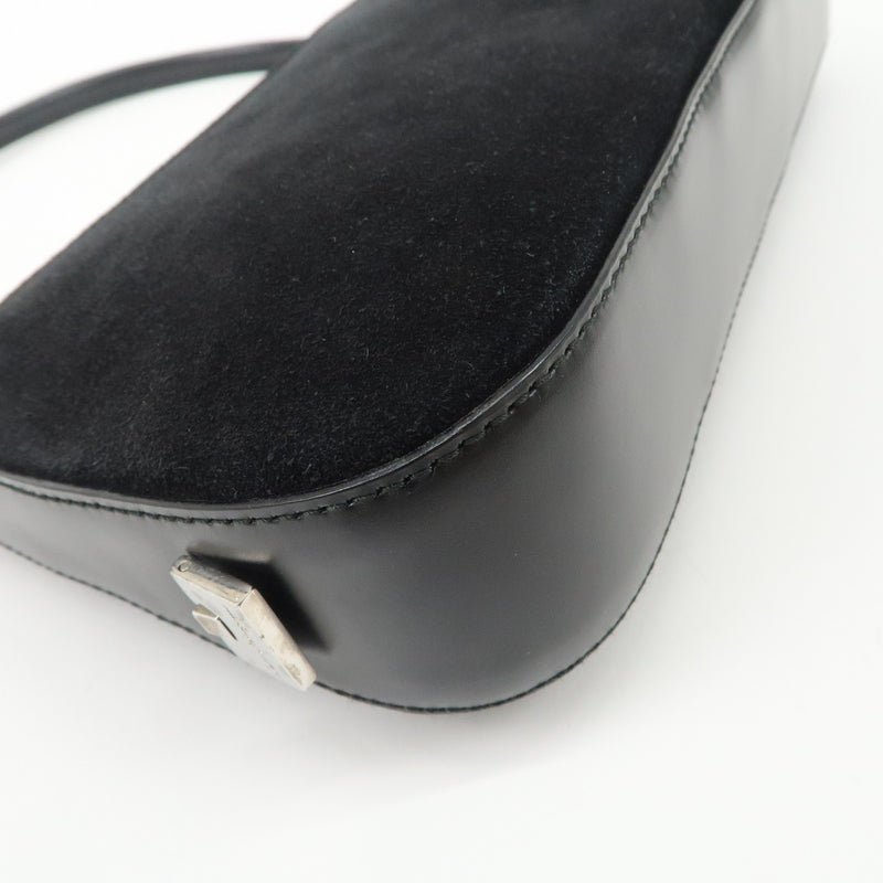 Ferragamo Logo Leather Suede