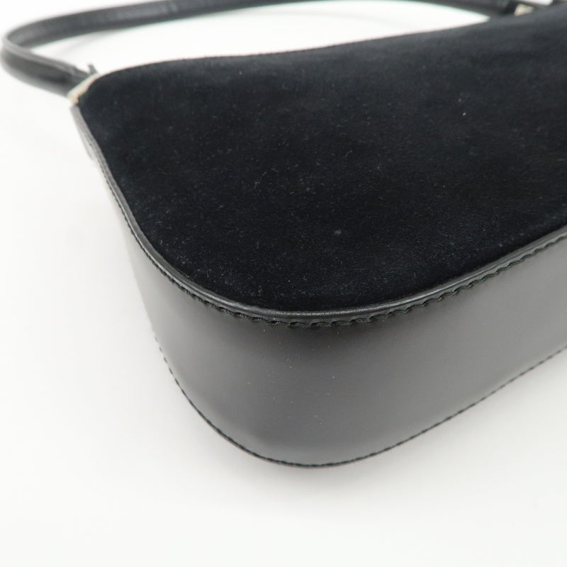 Ferragamo Logo Leather Suede