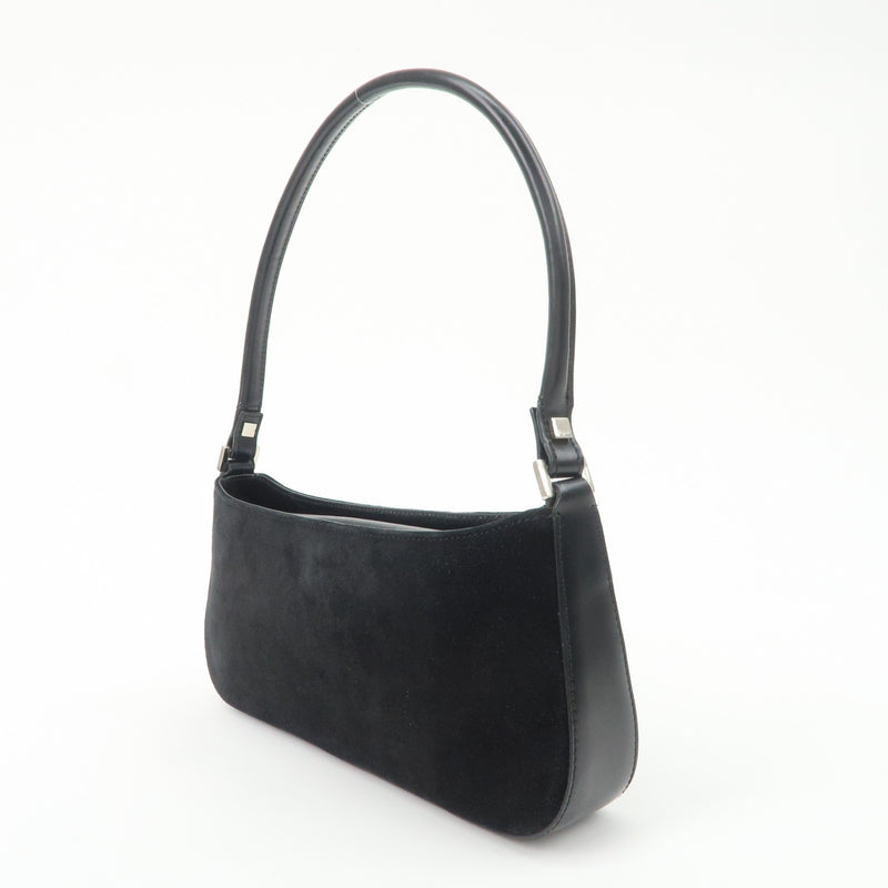 Ferragamo Logo Leather Suede