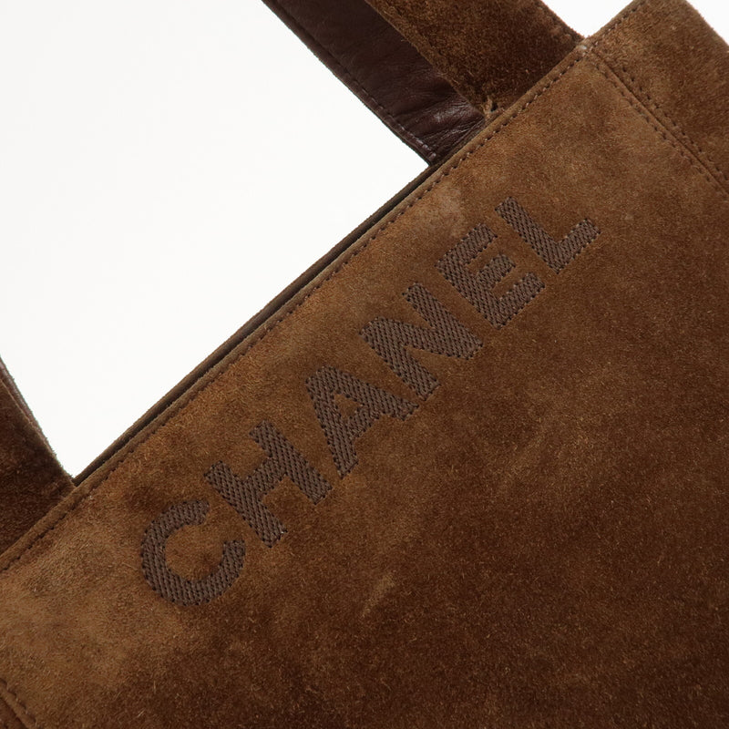 Chanel Suede Tote Bag Shoulder Hand