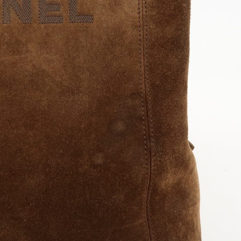 Chanel Suede Tote Bag Shoulder Hand