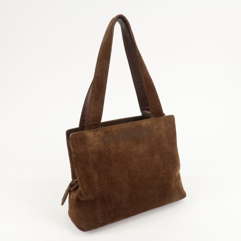 Chanel Suede Tote Bag Shoulder Hand