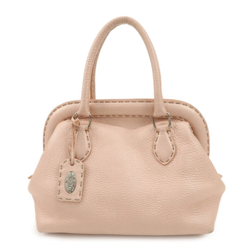 Fendi Selleria Leather Boston Bag