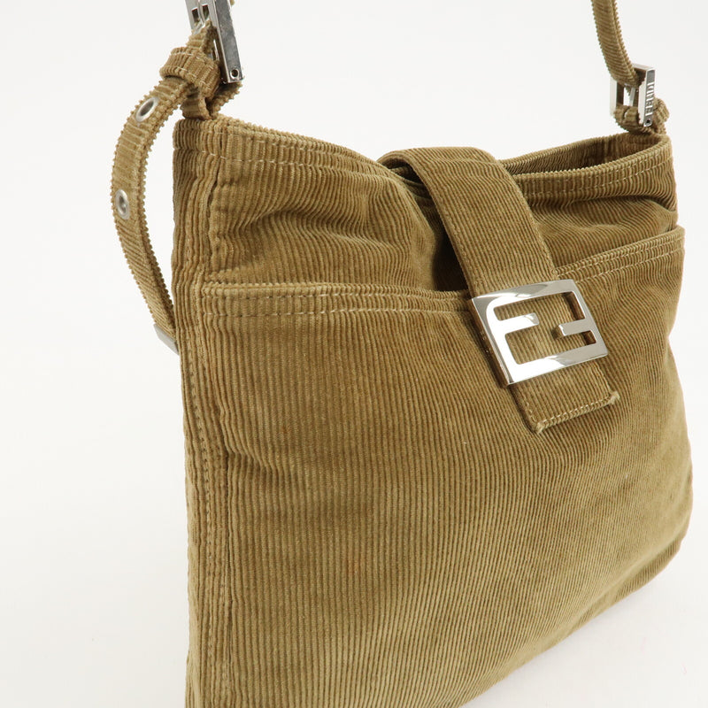 Fendi Corduroy Shoulder Bag Hand