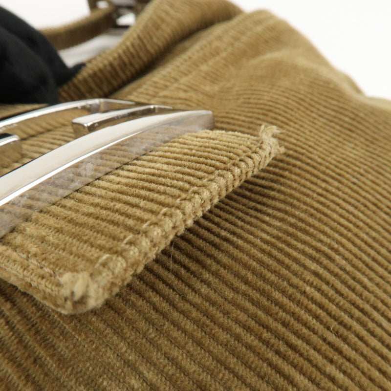 Fendi Corduroy Shoulder Bag Hand