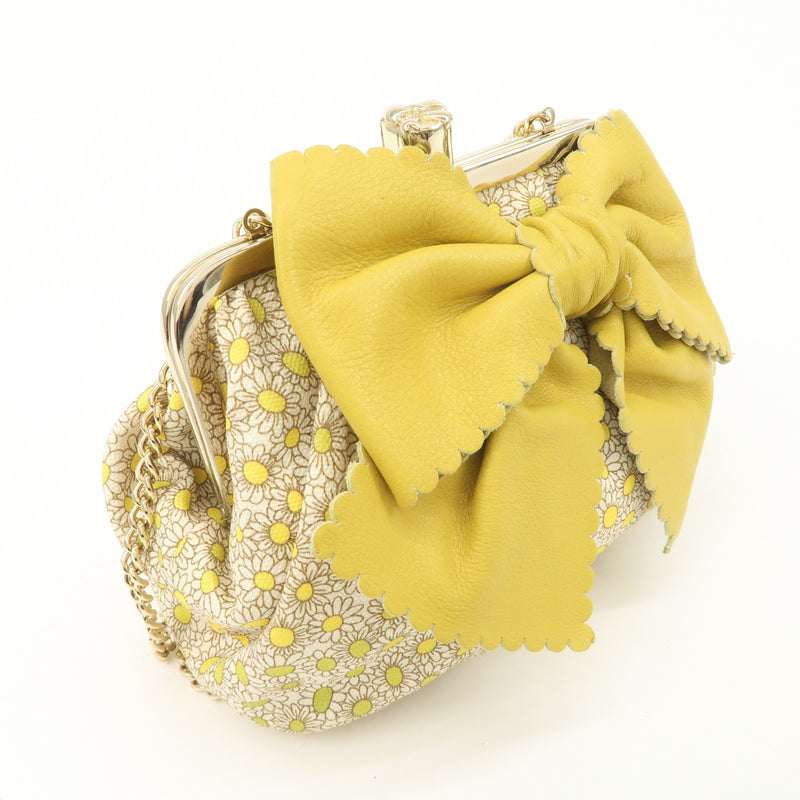 Valentino Canvas Leather Chain