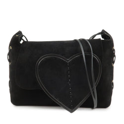 Gucci Suede Leather Heart Shoulder