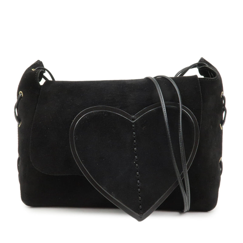 Gucci Suede Leather Heart Shoulder
