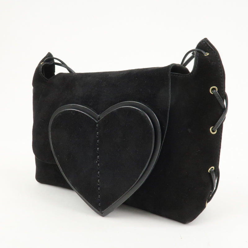 Gucci Suede Leather Heart Shoulder