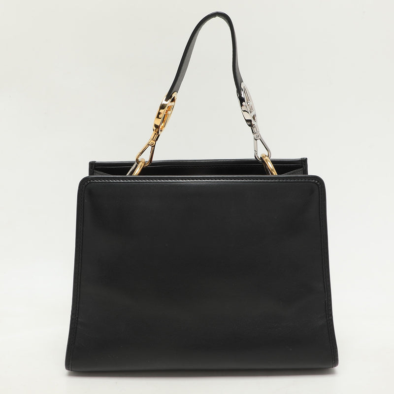 Fendi Black/Brown Zucca Leather Small