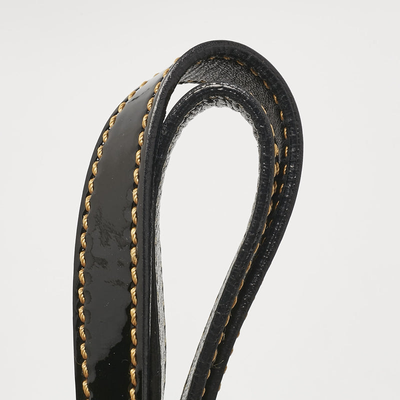 Fendi Black Patent Leather B Shoulder