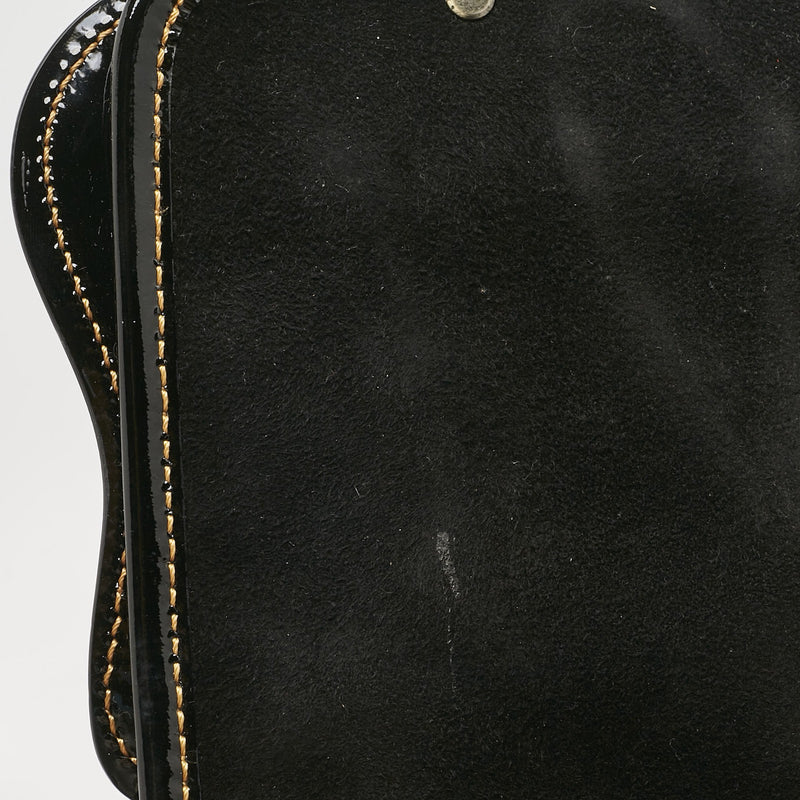 Fendi Black Patent Leather B Shoulder