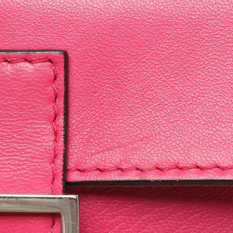 Fendi Pink Leather Micro Baguette Bag