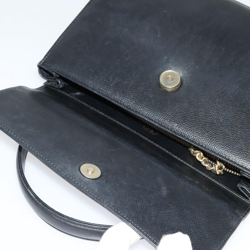 Valentino Hand Bag Leather 2Way Black
