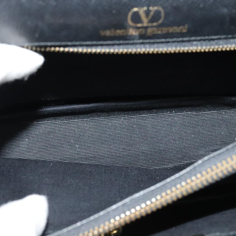 Valentino Hand Bag Leather 2Way Black