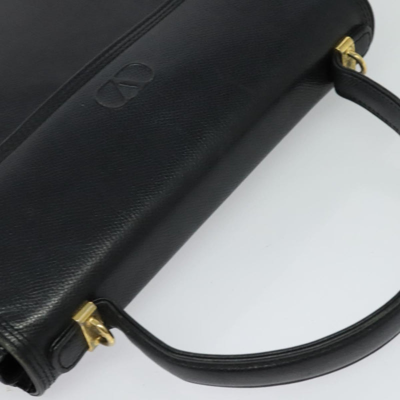 Valentino Hand Bag Leather 2Way Black