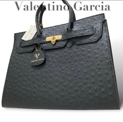 Valentino Garcia Ostrich Embossed