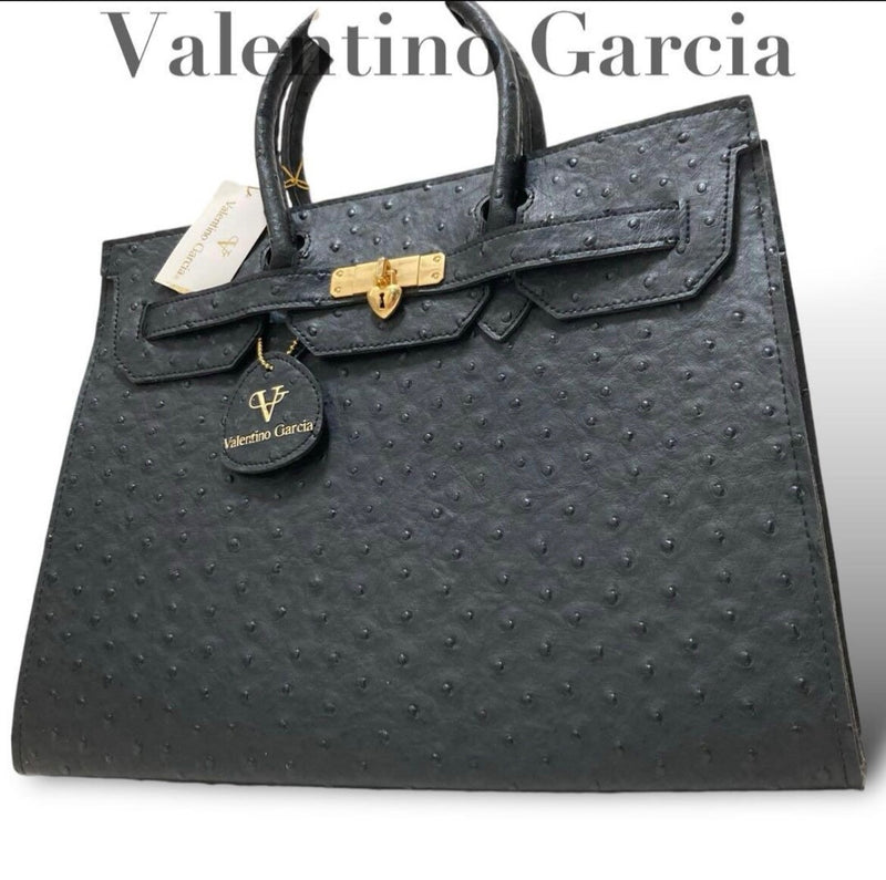 Valentino Garcia Ostrich Embossed