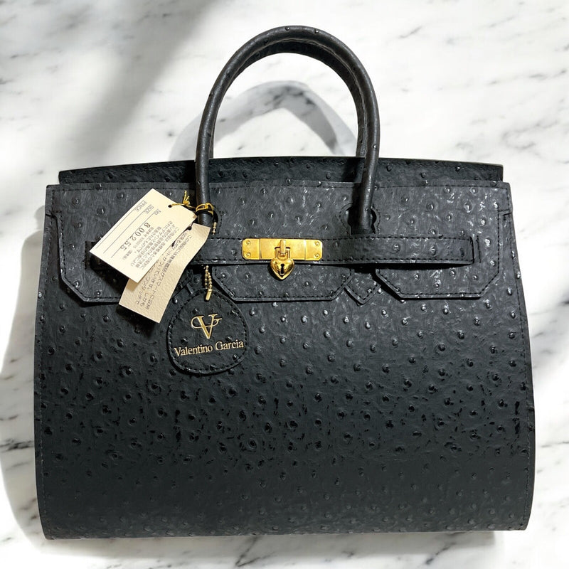 Valentino Garcia Ostrich Embossed
