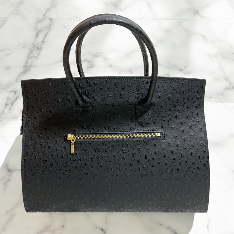 Valentino Garcia Ostrich Embossed