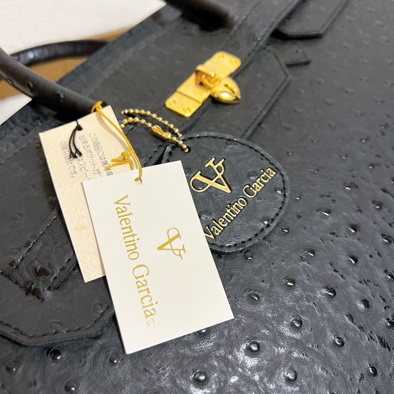 Valentino Garcia Ostrich Embossed