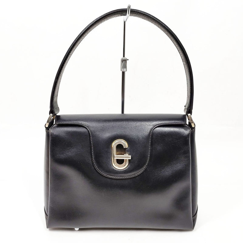 Vintage Gucci Hand Bag Black Leather