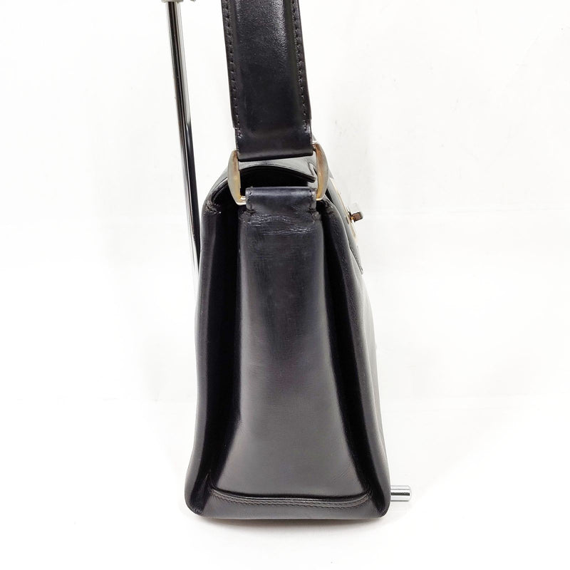 Vintage Gucci Hand Bag Black Leather