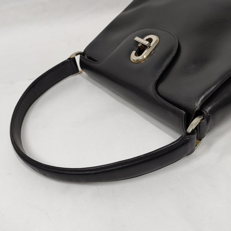 Vintage Gucci Hand Bag Black Leather