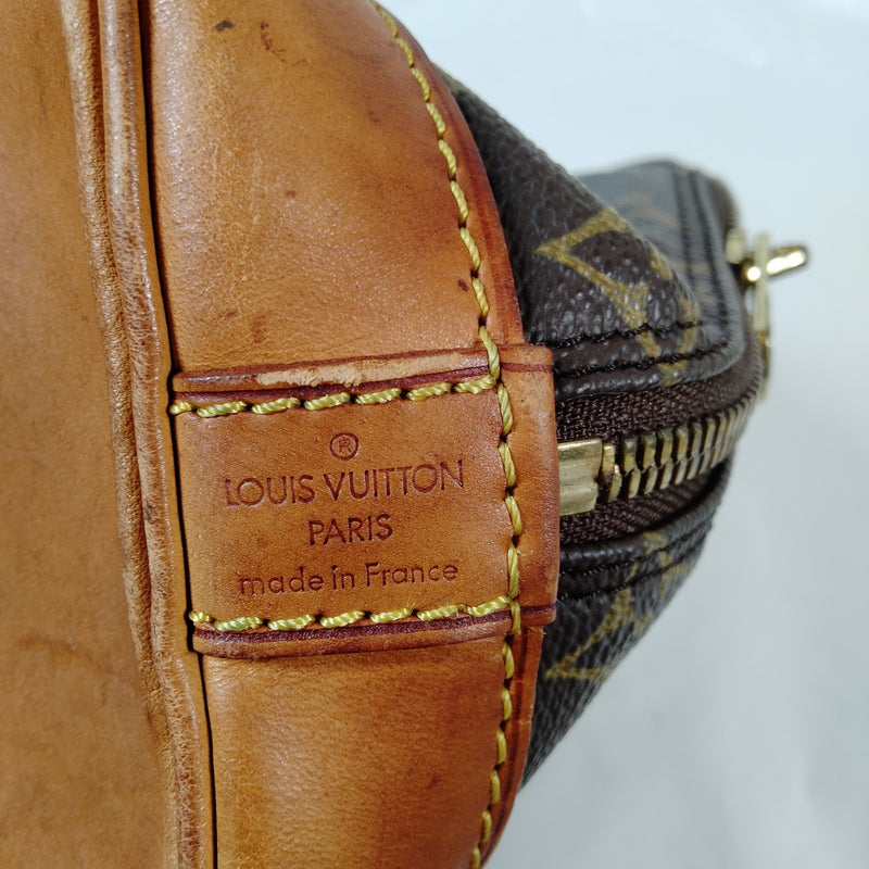 Louis Vuitton Lv Hand Bag Alma Brown