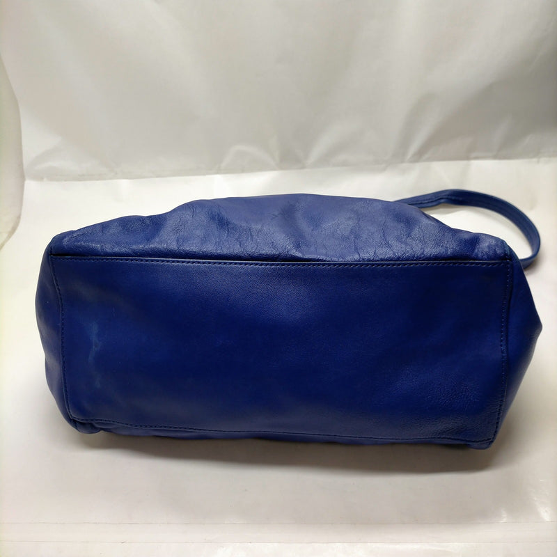 Celine Hand Bag Blue Leather